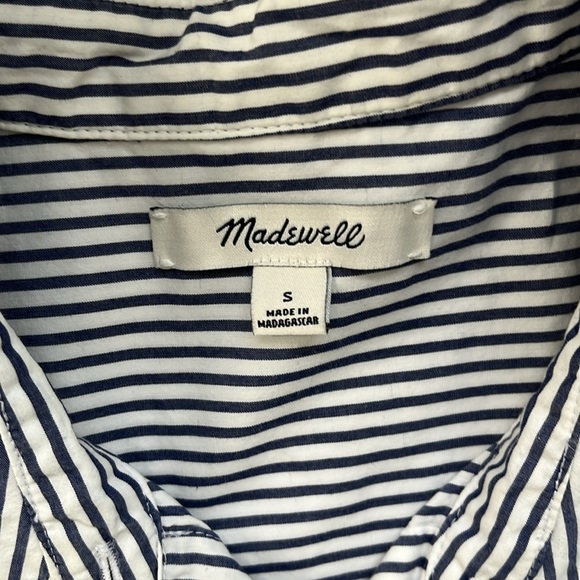 Madewell Striped Shirt Dress Size Small - Picture 4 of 5
